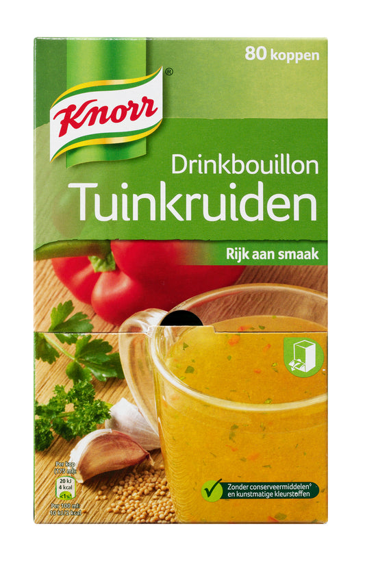 Drinkbouillon Knorr Tuinkruiden, smaakvol en snel