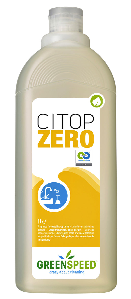  Greenspeed Citop Zero 1L Gecertificeerd Parfumvrij Handafwasmiddel