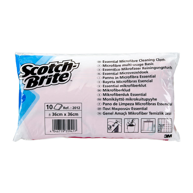 Scotch-Brite Essential Microvezeldoek 36x36cm Groen - 3