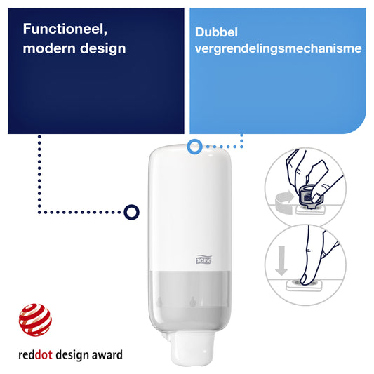 Tork S4 Elevation wit zeepdispenser