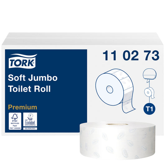 Tork Jumbo T1 Premium 2-laags Wit Toiletpapier 6 Rollen