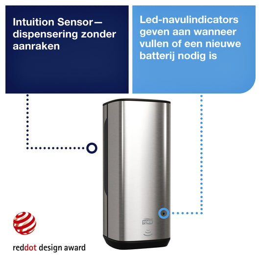 Zeepdispenser Tork Image sensor roestvrij staal, automatisch