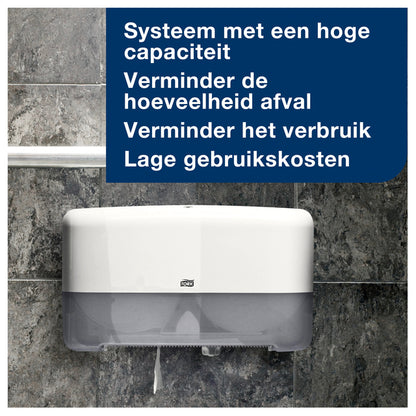 Tork T2 Mini Jumbo 2-laags Wit Toiletpapier 12 Rollen - 5
