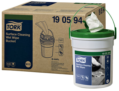 Reinigingsdoek Tork Surface W15 wit 58 vel - 2
