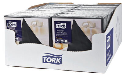 Zwart dinerservet Tork LinStyle 39x39cm, 50 stuks - 2