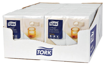 Dinnerservet Tork LinStyle® 1-laags wit 39x39cm - 2