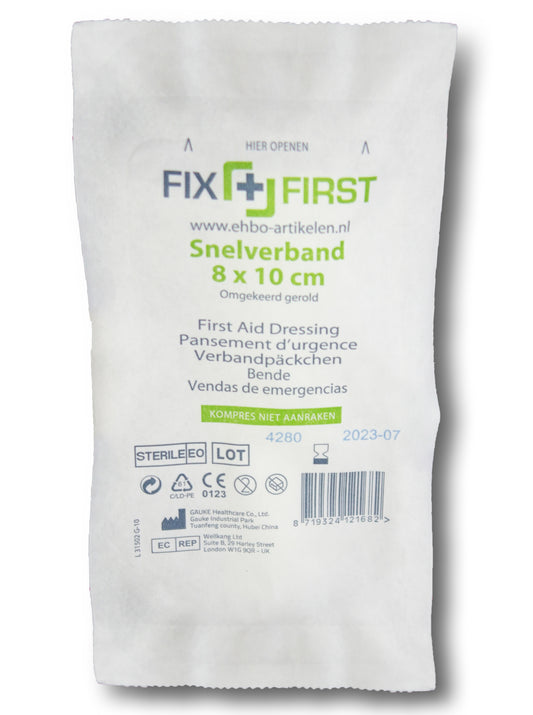 Snelverband FixFirst gerold, 8x10cm