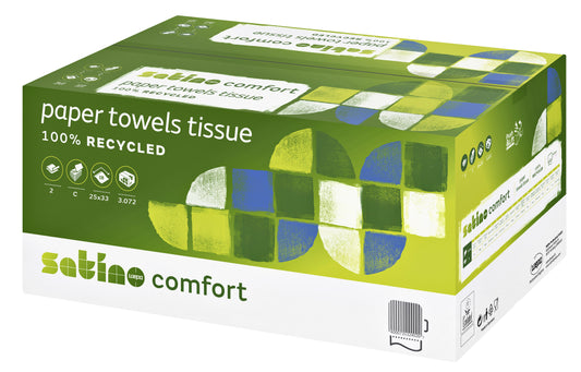 Satino Comfort PT3 C-vouw Handdoek 2-laags 25x33cm