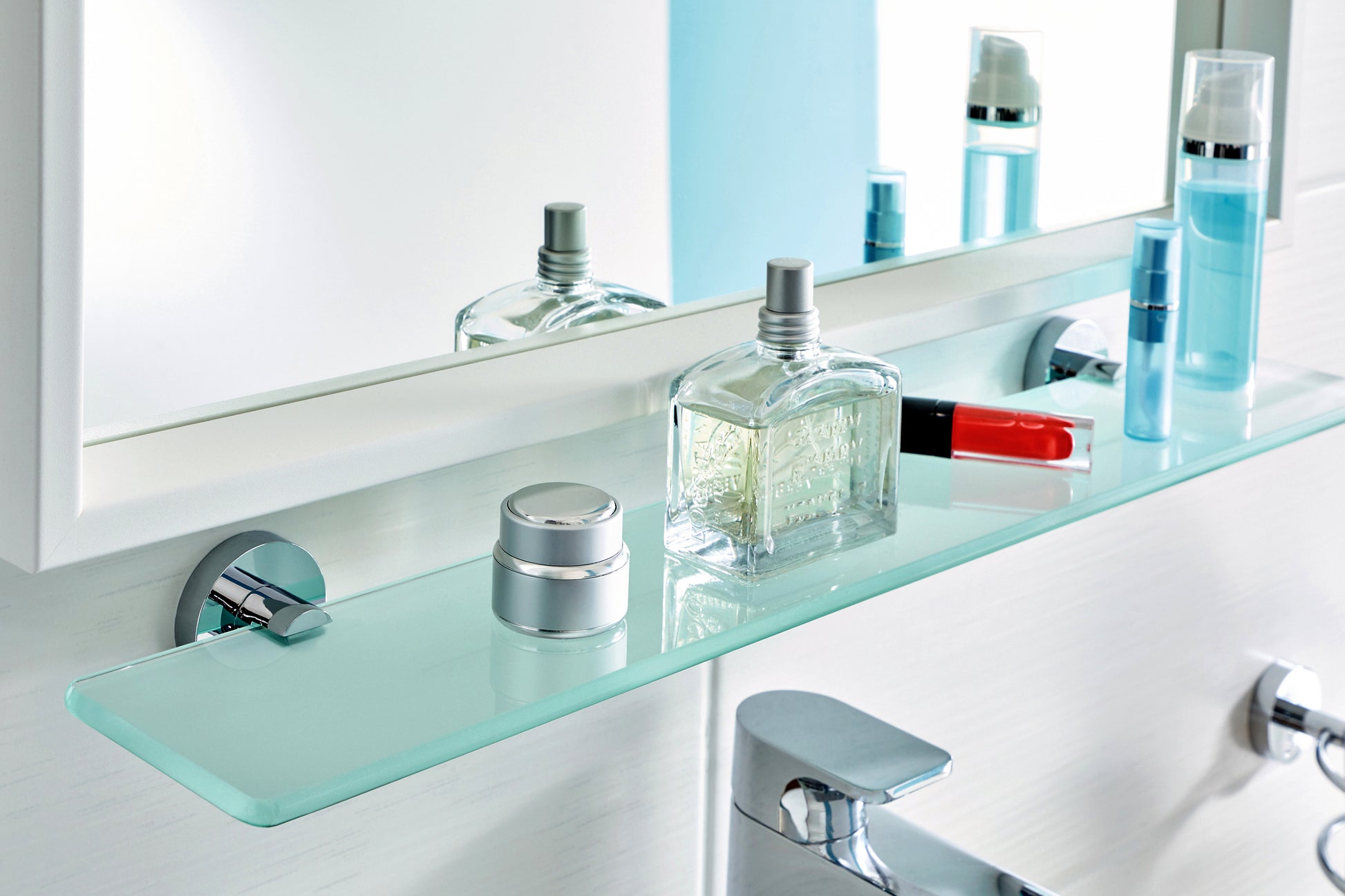Planchet tesa Smooz glas, verchroomd en zelfklevend, 50x600x120mm - 5