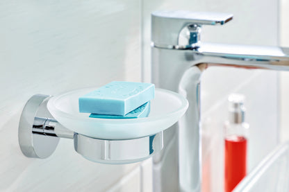 Tesa Smooz zelfklevende zeephouder, hoogglans chroom - 5