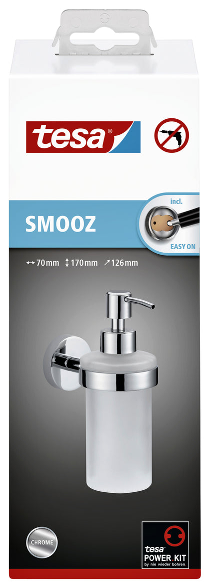 Zelfklevende verchroomde zeeppomp TesaSmooz 200ml - 2