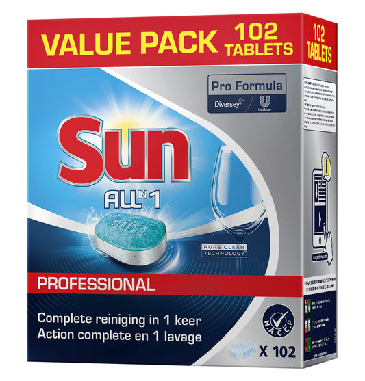 Sun All-in-one Vaatwastabletten 102 Stuks