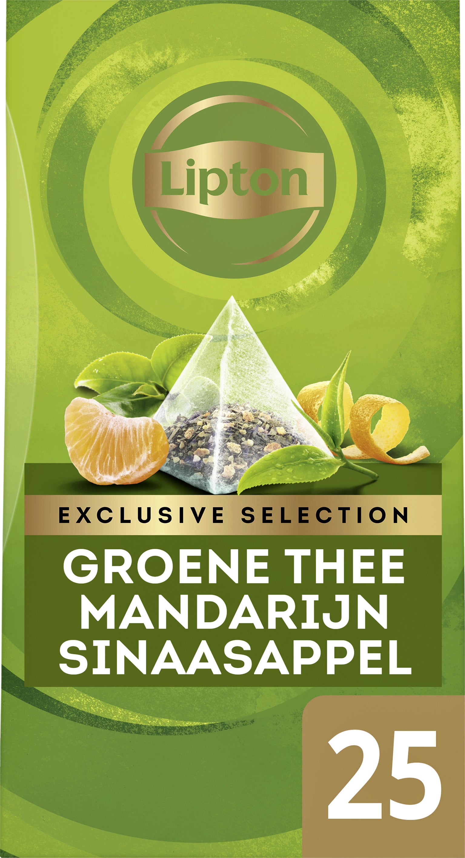 Lipton Green Tea met Mandarijn en Sinaasappel 25 piramidezakjes