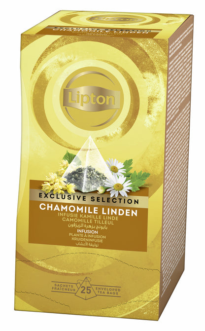 Thee Lipton Kamille Linde piramidezakjes 25x2g - 2