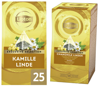 Thee Lipton Kamille Linde piramidezakjes 25x2g - 3