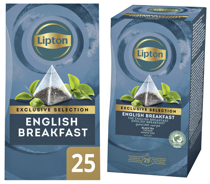 Lipton Exclusive Thee Piramidezakjes English Breakfast 25x2gr - 3
