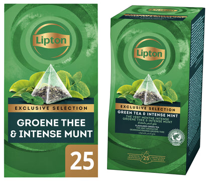Lipton Exclusive Groene Thee Munt Piramidezakjes 25x2gr - 3