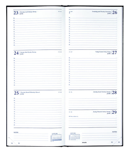 Brepols Saturnus Lima Agenda 2025 7-dagen/2-pagina, zwart - 2
