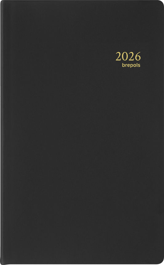 Agenda 2025 Brepols Breform Seta 1d/1p zwart