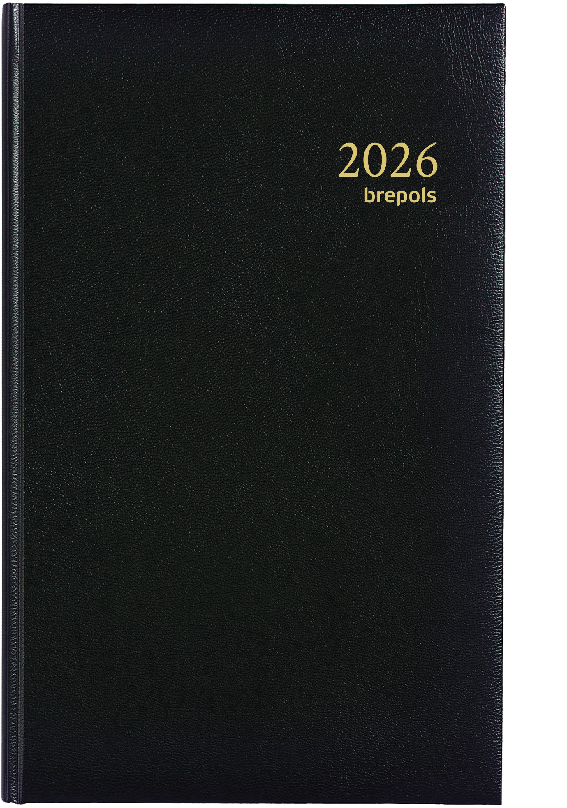 Agenda 2025 Brepols Brefix Lima 1 dag/1 pagina zwart