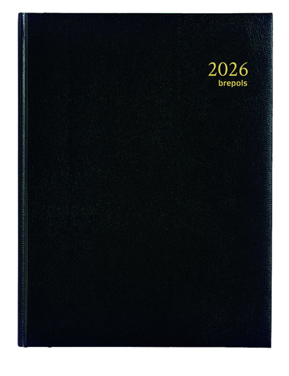 Brepols Ambassador Lima Agenda 2025 1 dag per pagina, zwart