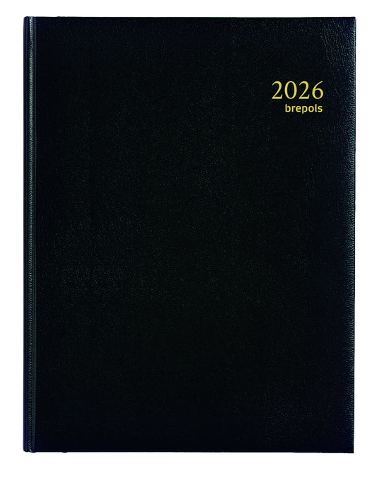 Brepols Ambassador Lima Agenda 2025 1 dag per pagina, zwart