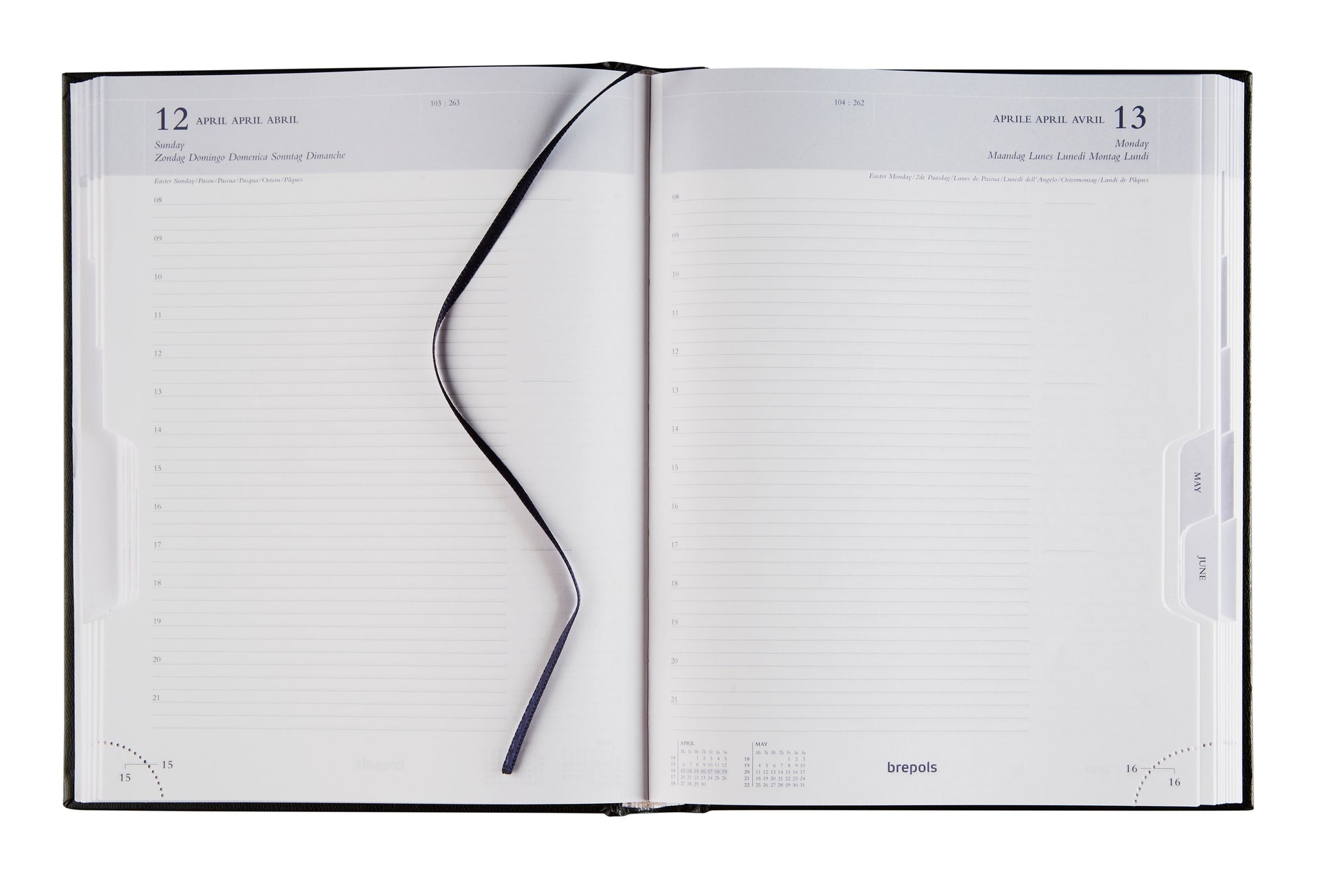 Brepols Ambassador Lima Agenda 2025 1 dag per pagina, zwart - 2