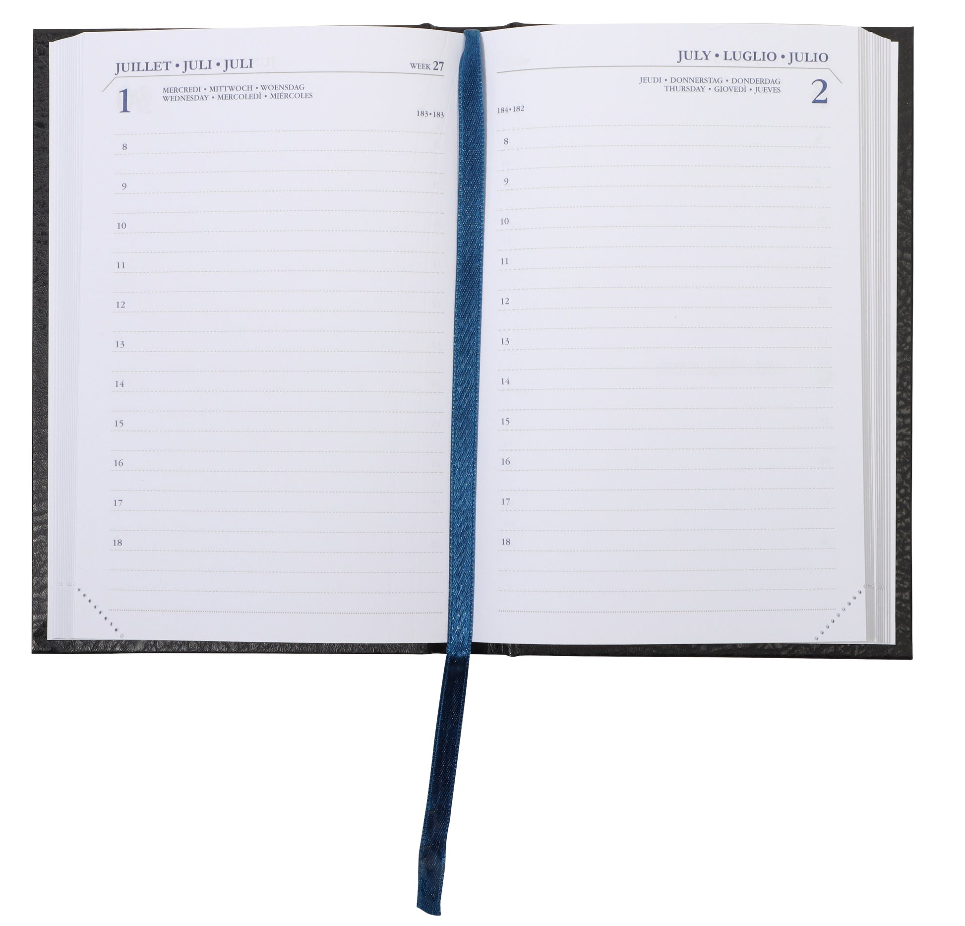 Agenda 2025 Ryam Memoplan 1 Mundior 1d/1p Zwart - 2