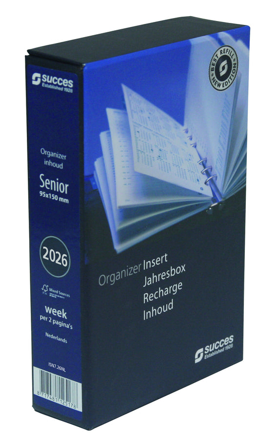 Agendavulling 2025 Success Senior 7 Dagen / 2 Pagina's