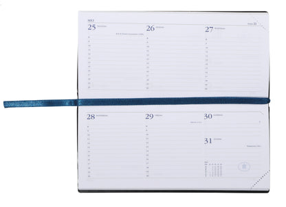 Agenda 2025 Ryam Memoplan 7 Mundior zwart, landscape, 2-uursindeling - 2