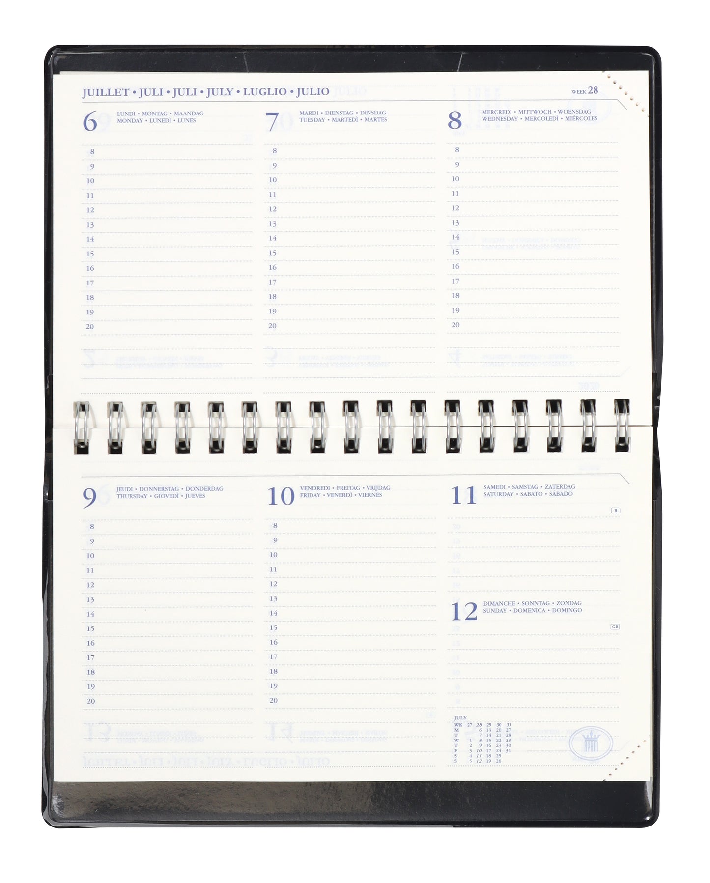 Agenda 2025 Ryam Compact Suprema 7d/2p Zwart - 2