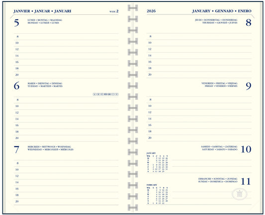 Agendaboek Ryam Memoplan 7 Dagen, 2P – 08.00-20.00 uur