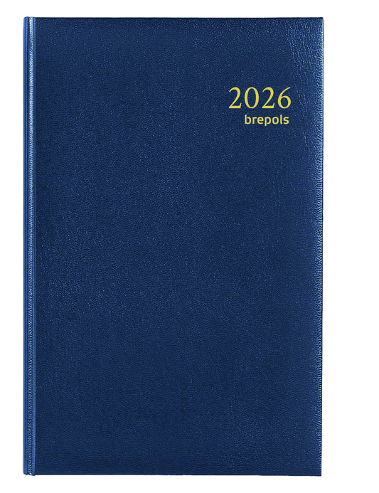 Agenda 2025 Brepols Saturnus Lima 7-dagen 1-pagina Blauw