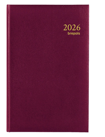 Agenda 2025 Brepols Saturnus Luxe 1d/1p met kunstlederen omslag