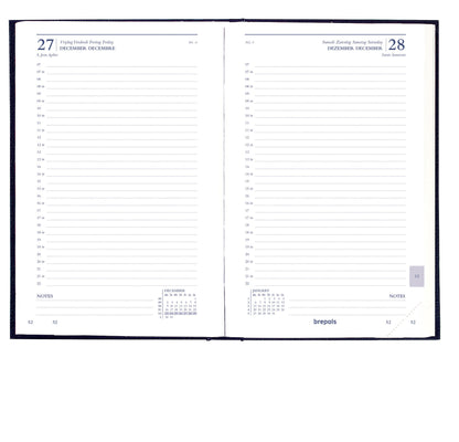 Agenda 2025 Brepols Saturnus Luxe 1d/1p met kunstlederen omslag - 2