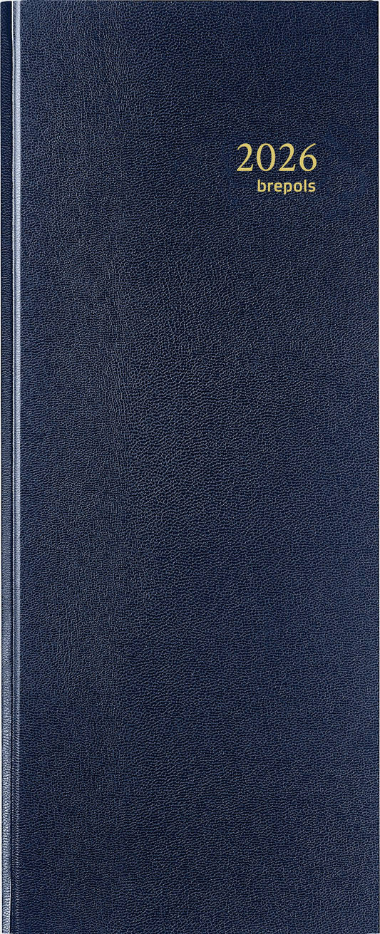 Agenda 2025 Brepols Saturnus Lima 1 dag/1 pagina Blauw