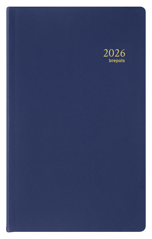 Agenda 2025 Brepols Breplan Seta, 7 dagen, 1-pagina, assorti kleuren