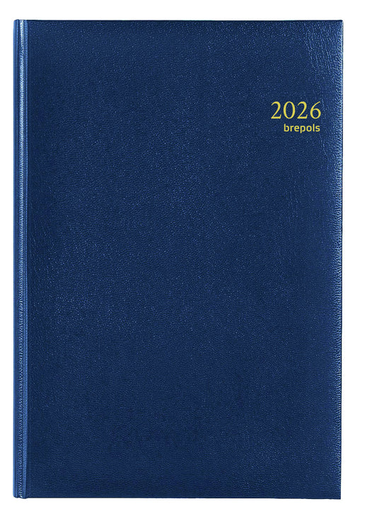 Agenda 2025 Brepols Omega Lima 7d/2p blauw | 21x29cm