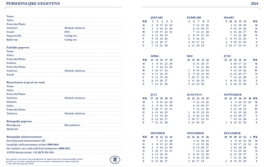 Agenda 2025 Ryam Weekplan Plus Mercury 7-dagen/2-pagina, rood - 3
