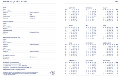 Agenda 2025 Ryam Weekplan Plus Mercury 7-dagen/2-pagina, rood - 3
