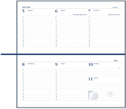Agenda 2025 Ryam Memoplan 7 Suprema 7d/2p Bordeaux - 2