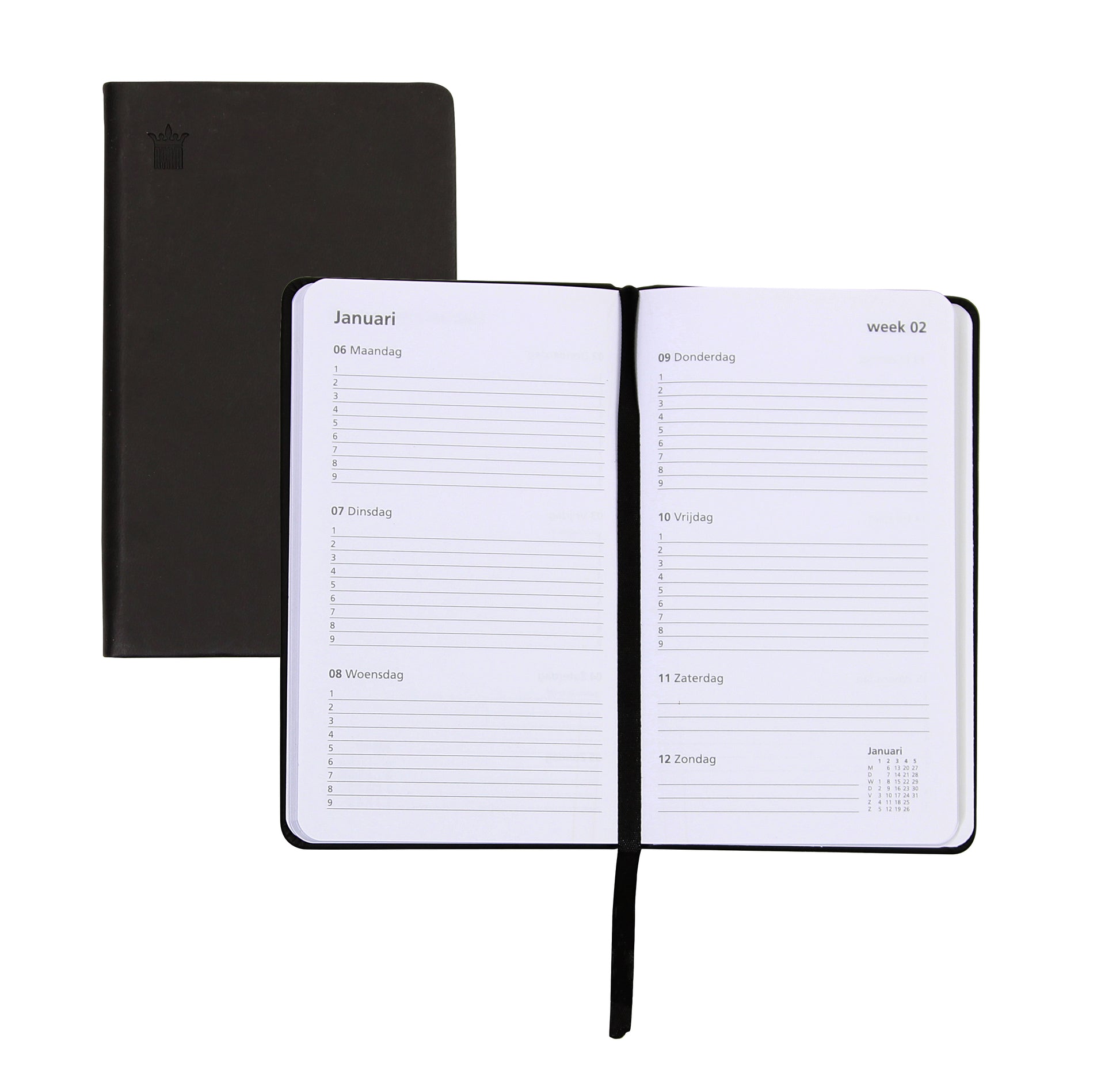 Schoolagenda 24-25 Ryam Cursus DeLuxe 7d/2p zwart - 3