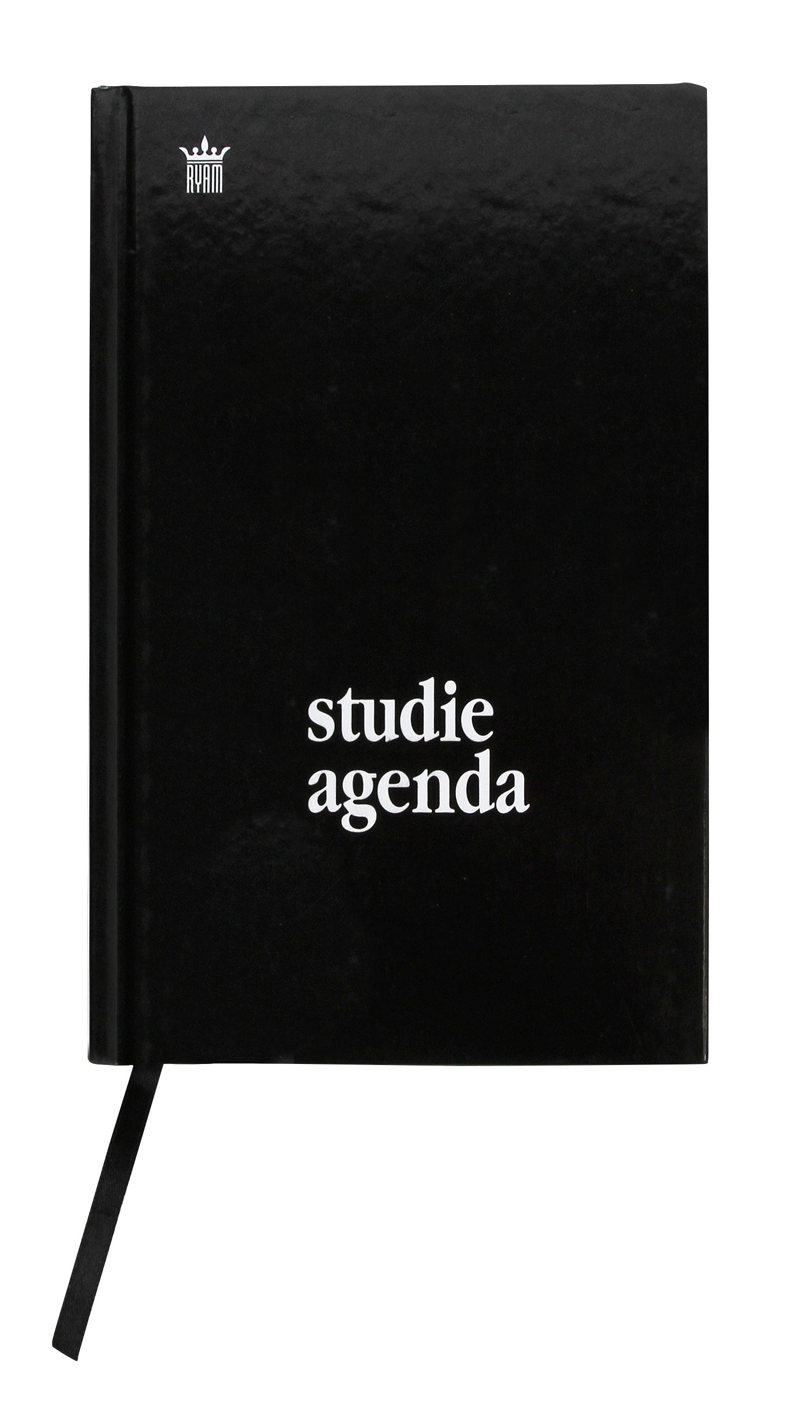 Schoolagenda 2024-2025 Ryam Studie, 7 dagen/2 pagina's zwart - 2