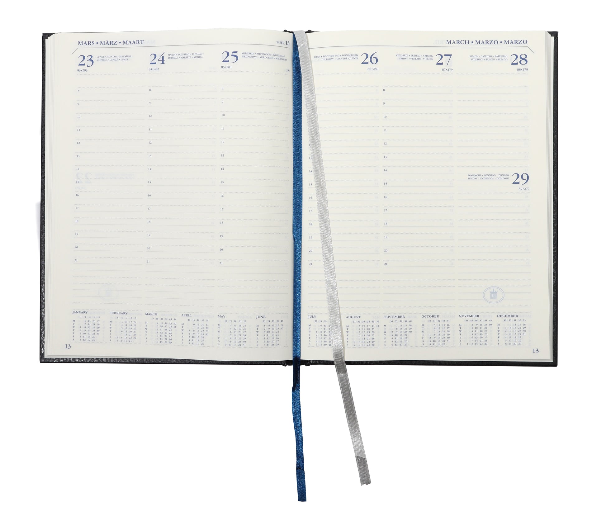 Schoolagenda 24-25 Ryam Executive Mundior 7d/2p zwart - 2