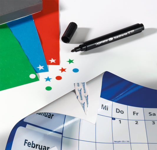 Jaarpl25 LM 90x60cm liggende, oprolbare gelamineerde planner