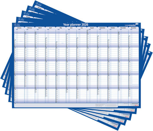 Jaarplanner 2025 LM 90x60cm horizontaal met Prioriteiten