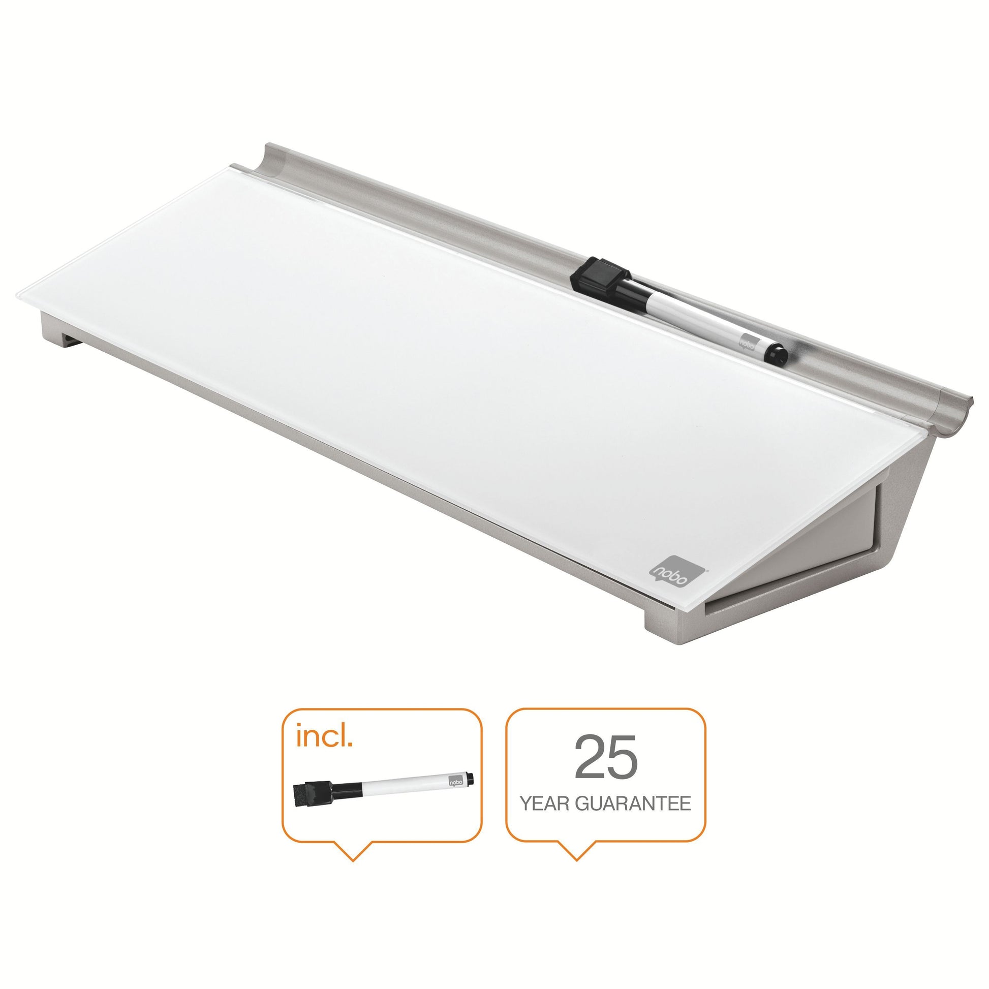 Nobo Diamond Notitietableau van Gehard Veiligheidsglas - 6