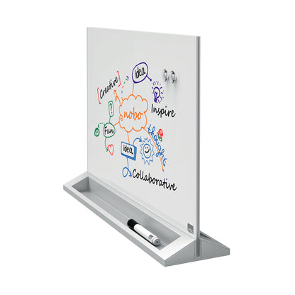 Nobo Diamond Desktop Magnetisch Glazen Whiteboard 547x432mm