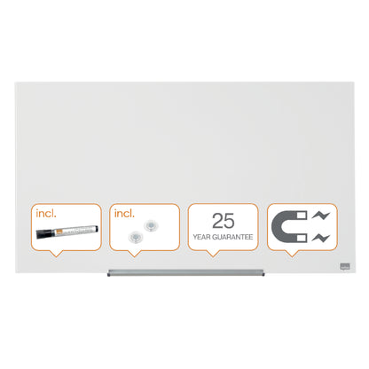 Nobo Impression Pro Glazen Magneetbord 993x559mm Wit