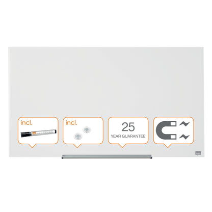Nobo Impression Pro Glazen Magneetbord 993x559mm Wit - 5